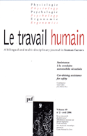 Travail humain 2006, v. 69, no 02