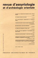 Revue d'assyriologie, v. 99
