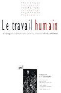 Travail humain 2007, v. 70, no 01