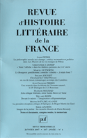 Revue d'histoire de la littéraire France 2007, no 01