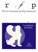 Revue française de psychanalyse, v. 71, no 01