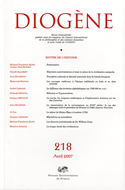 Revue Diogène, no 218