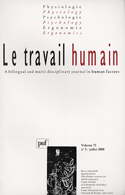 Travail humain 2008, v. 71, no 03