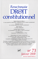 Revue française droit constitutionnel, no 73