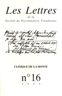 Lettres de la SPF (Les), no 16
