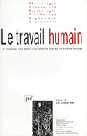 Travail humain 2008, v. 71, no 04