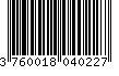 EAN: 3760018040227