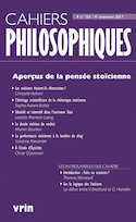 Cahiers philosophiques, no 151